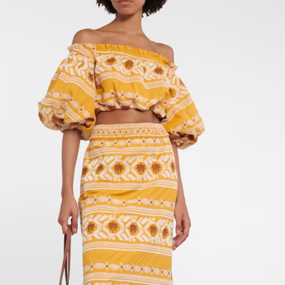 $365 New Johanna Ortiz Canaveral Cropped Top - Picture 1 of 10